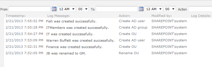 SharePoint AD Administration