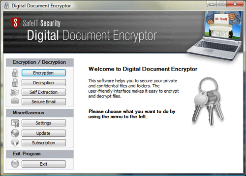 Digital Document Encryptor Tool
