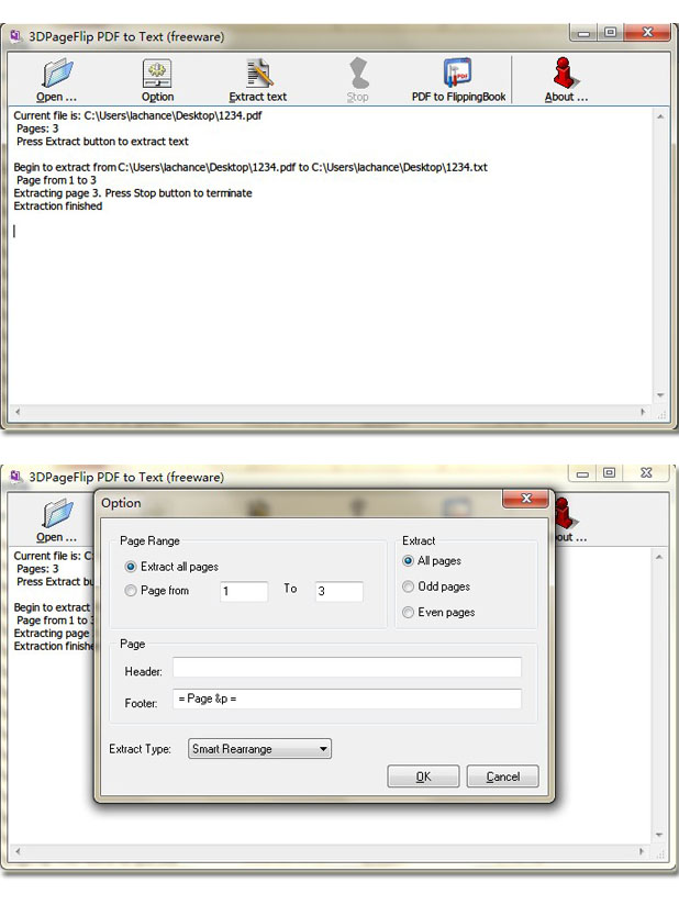 PageFlip Free PDF to Text