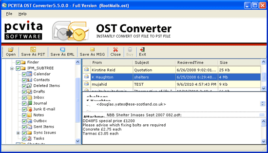 Microsoft Exchange Server to Outlook