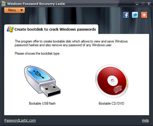 Windows Password Recovery Lastic