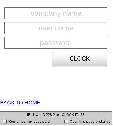 Open Time Clock