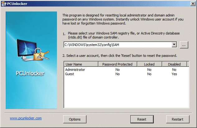 PCUnlocker
