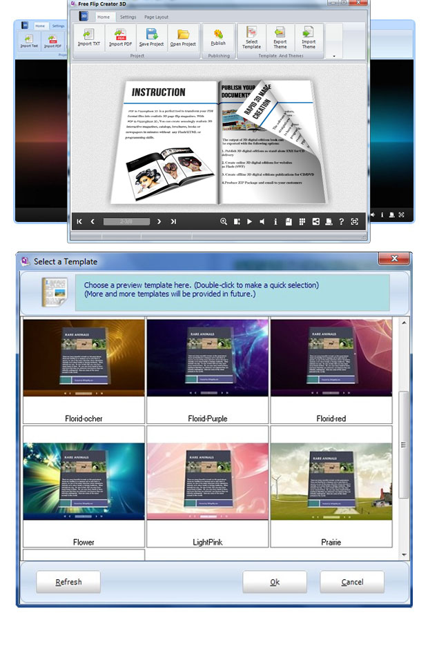 Free Flash Page Flip 3D - freeware