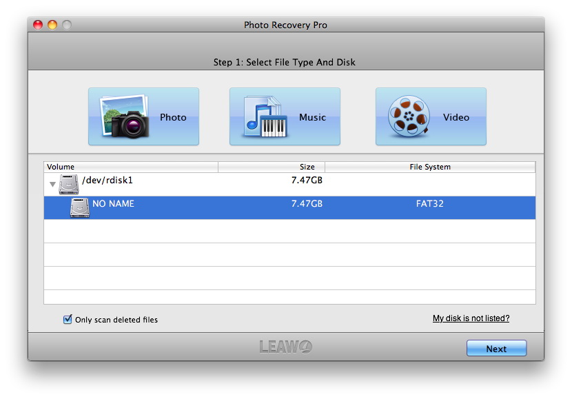 Leawo Photo Recovery for Mac