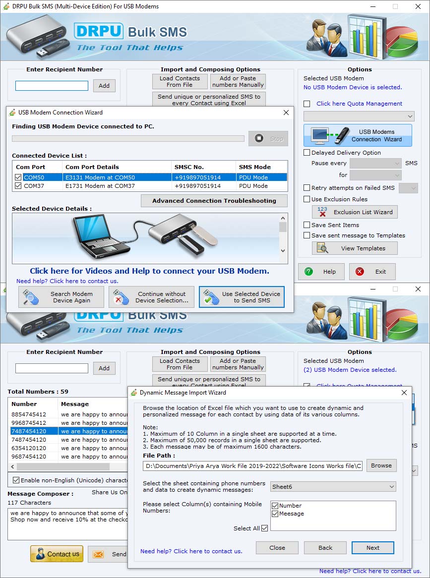 SMS Modem USB