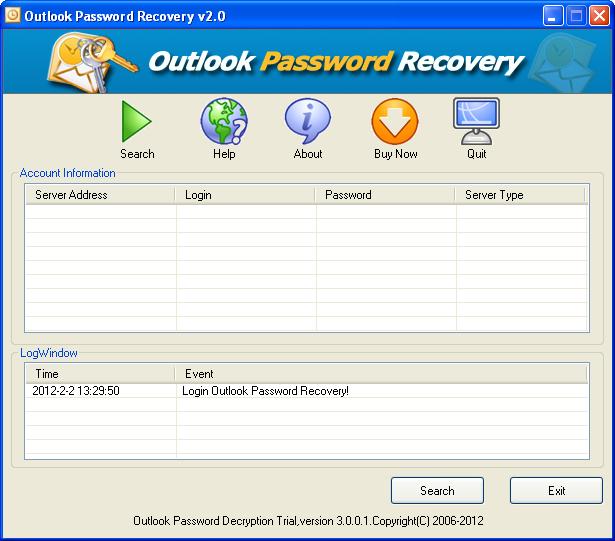 Outlook Password breaker