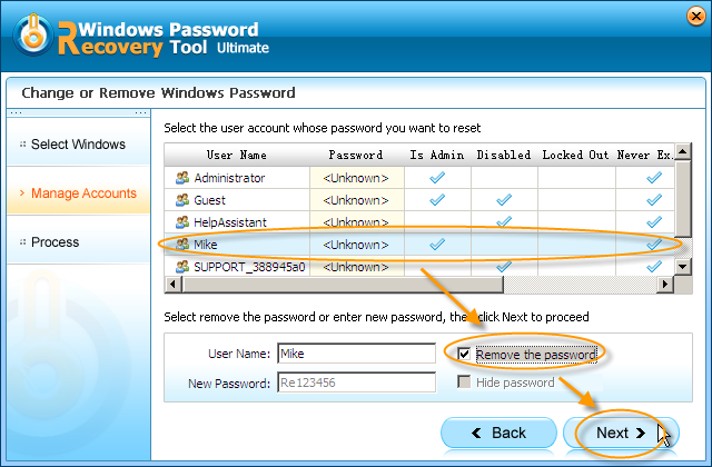 Windows Password Recovery Tool Pro