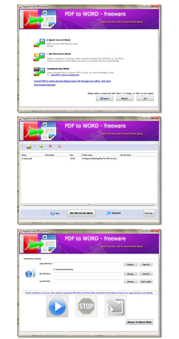 PageFlip Free PDF to Word