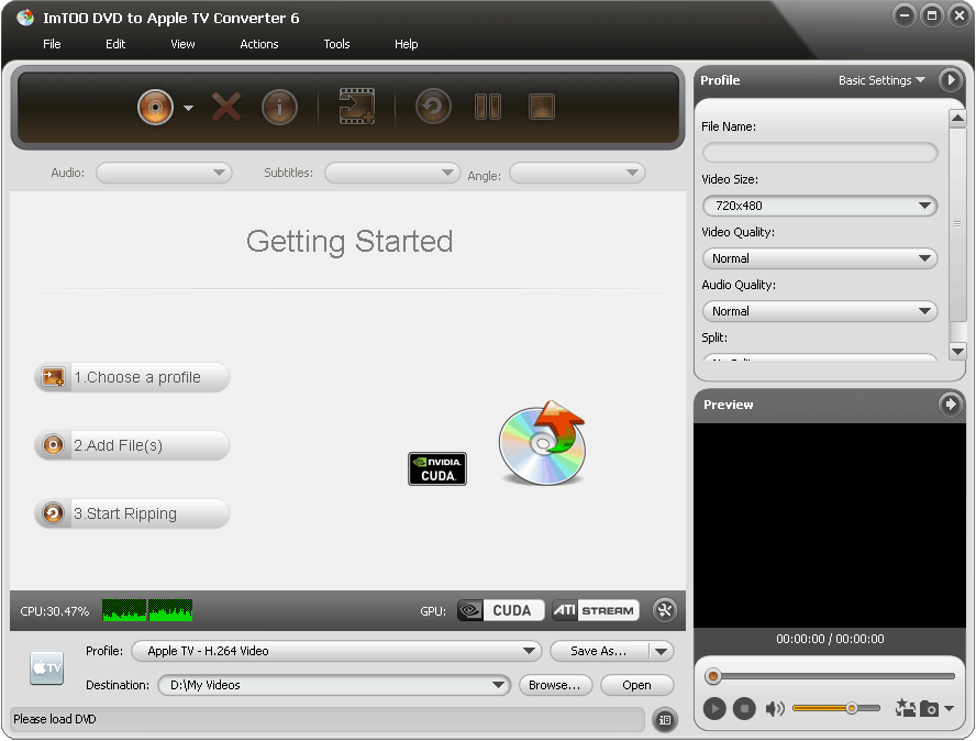 Free ImTOO DVD to Apple TV Converter Tool