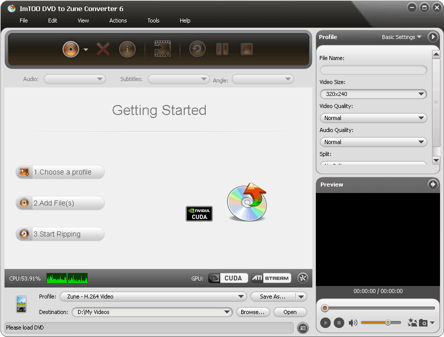 Free ImTOO DVD to Zune Converter Tool