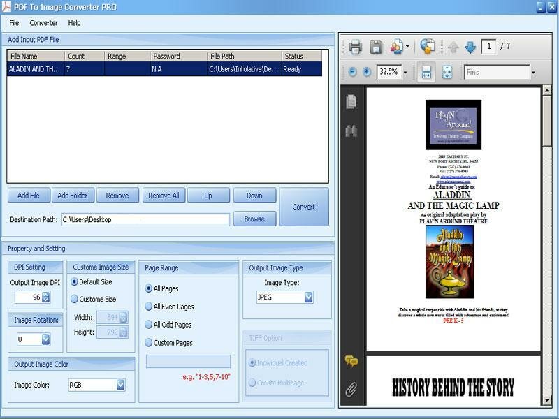 PDF To JPG Converter