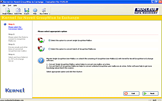 GroupWise to PST