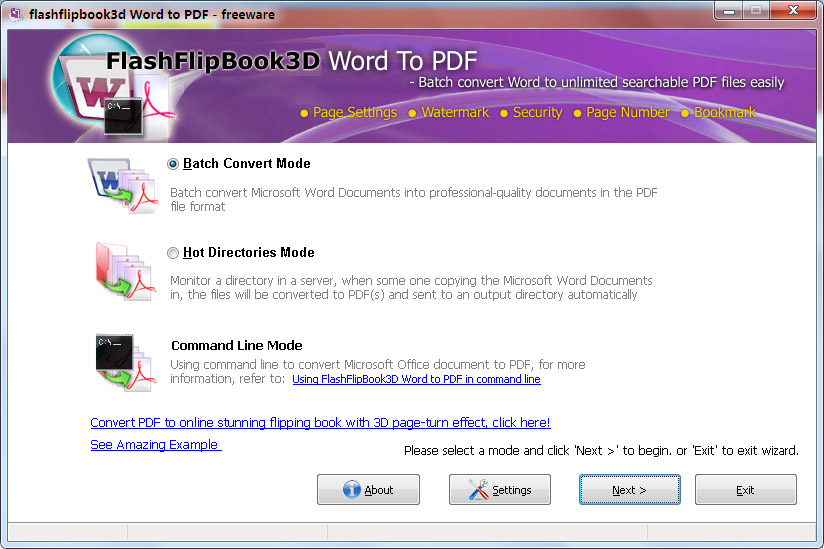 FlippingBook3D Word to PDF Conveter
