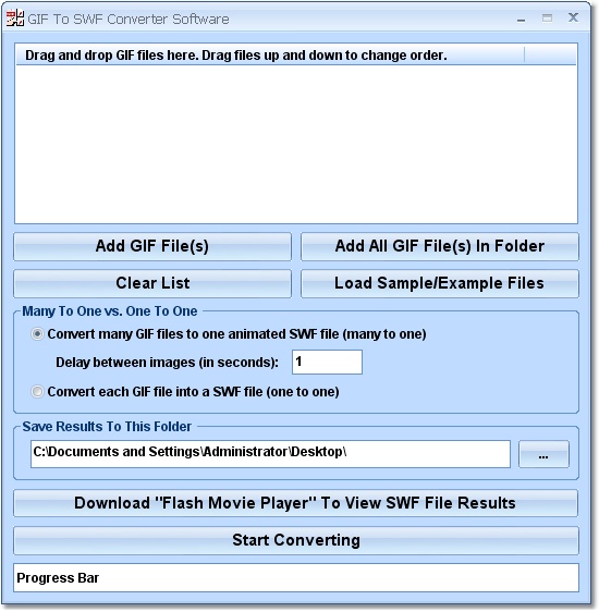 GIF To SWF Converter Software