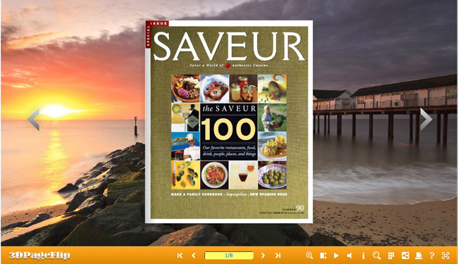 3D Page Flip Book Templates of Dawn