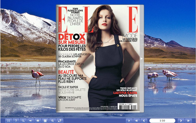 Page Flip E-Magazine theme of Journey