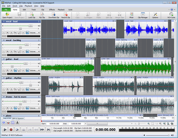 MixPad Professional Audio Mixer