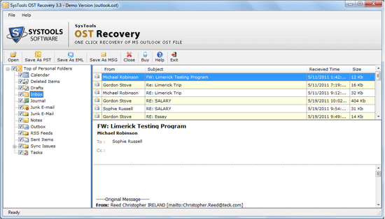 Move Outlook 2007 OST File