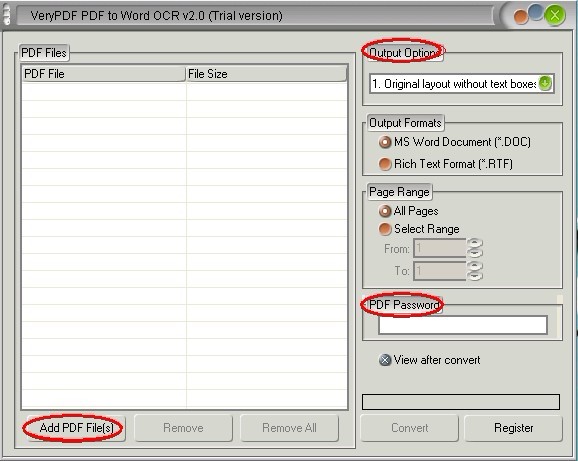 VeryPDF PDF to Word OCR Converter