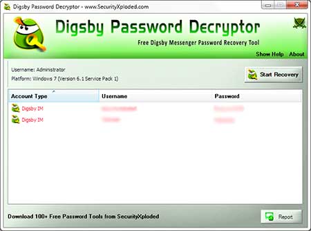 Digsby Password Decryptor Tool