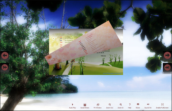 FlipBook Themes Calendar: Relieved
