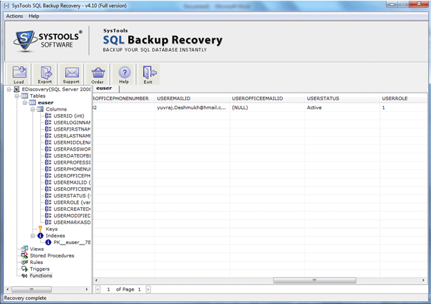 SQL BAK Repair Tool