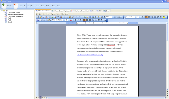 Edraw Viewer Component for MS Word