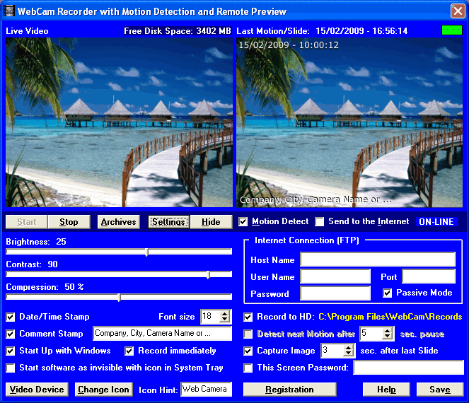 XP Web Camera Security