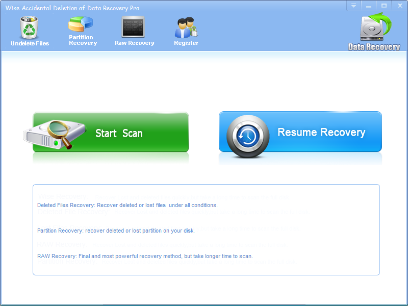 Wise Accidental Deletion Of Data Recovery