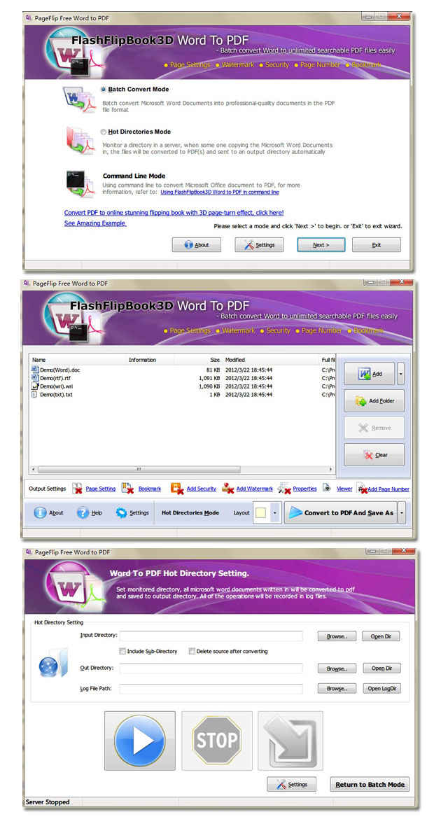 PageFlip Free Word to PDF