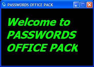 Password Office PACK