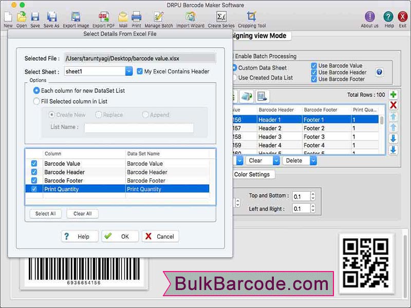 Bulk Barcode