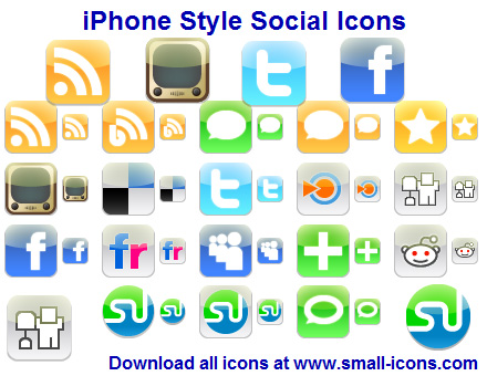 New iPhone Style Social Icons Tool