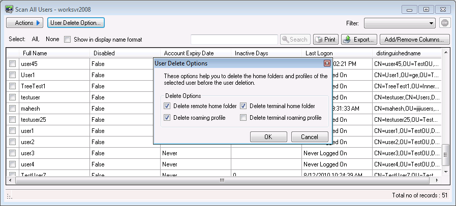 AD Cleanup Tool