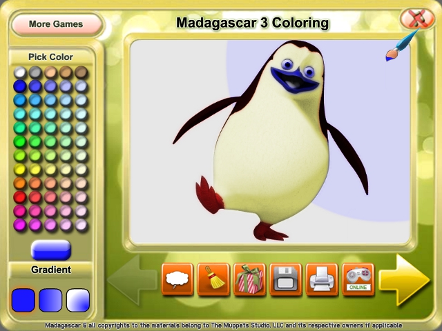 Madagascar 3 Coloring