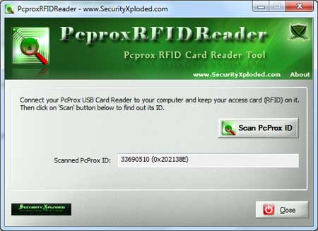 Pcprox RFID Reader Tool