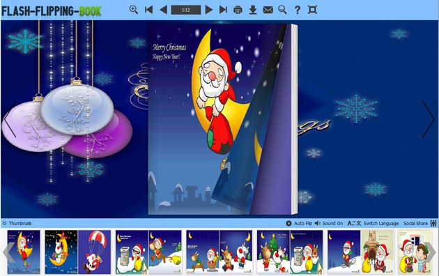 Flipping Book Themes of Christmas Style