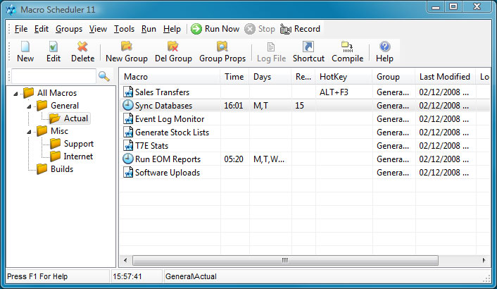 Macro Scheduler Automation Tools