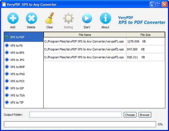 VeryPDF XPS to Any Converter