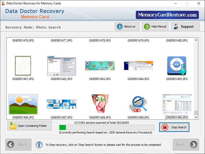 Memory Card Restore