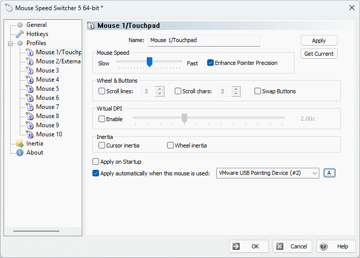 Mouse Speed Switcher Pro Tool