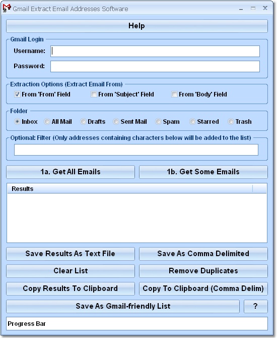 Gmail Extract Email Addresses Software