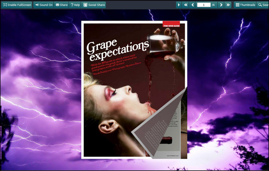 FlipBook Creator Themes Pack Calendar- StarSky