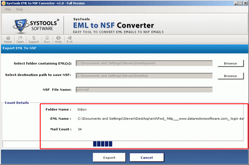 How to Convert EML to NSF File