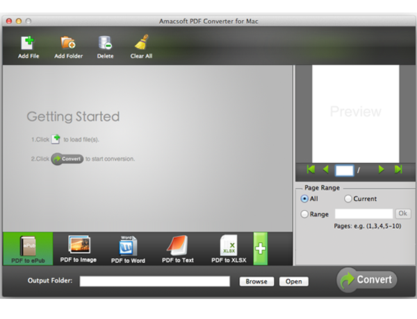 Amacsoft PDF Converter for Mac