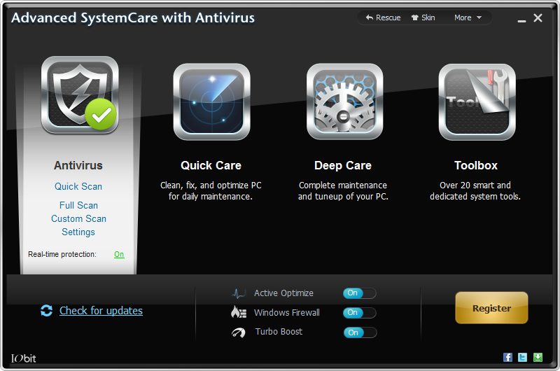 Advanced SystemCare with Antivirus 2013