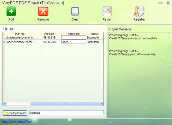 VeryPDF PDF Repair