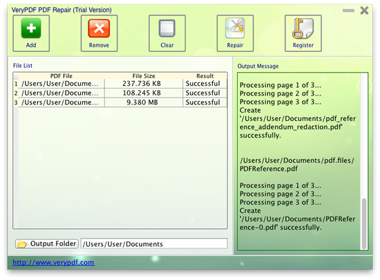 VeryPDF PDF Repair for Mac