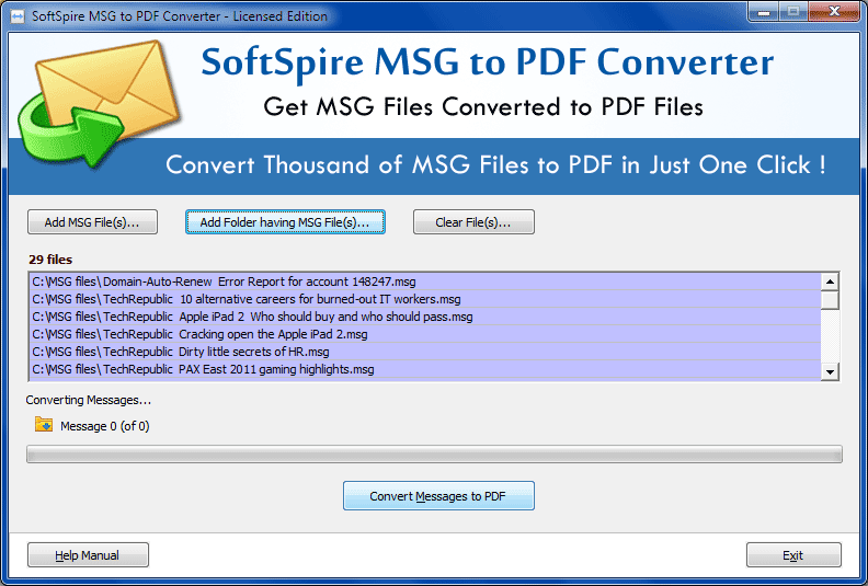 Save Outlook Emails as PDF